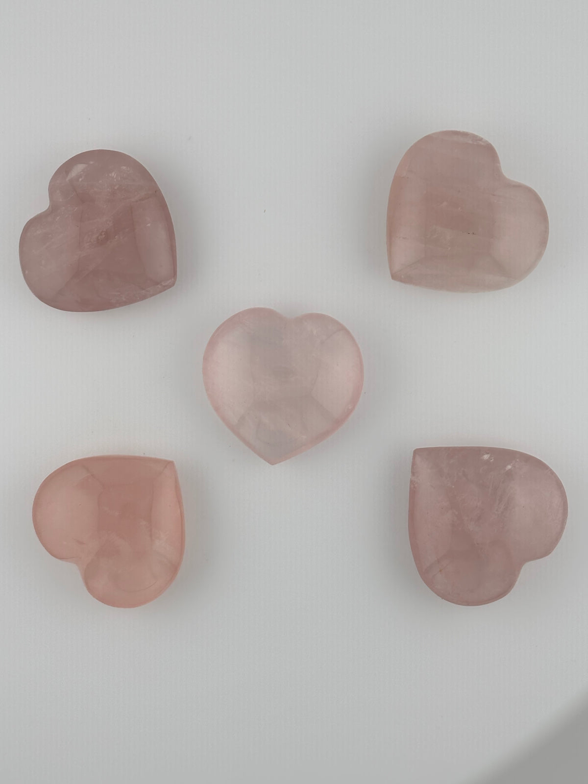 Rose Quartz hearts £12.00 each